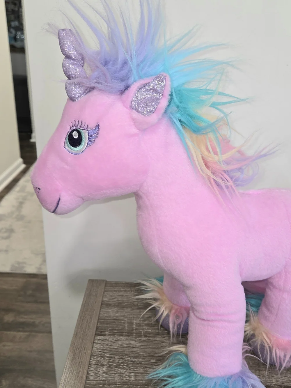 Build A Bear Fairy Friend Unicorn Rainbow Pink Plush Stuffed Animal 17